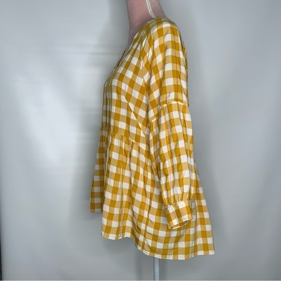 Anthropologie Maeve gorgeous oversized check top. - Picture 5 of 12